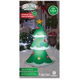 Gemmy Airblown Inflatable Christmas Tree with Snowy Layers 48 in. Inflatable