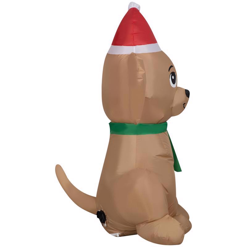 Gemmy Airblown Christmas Inflatable Golden Retriever 42 in. Inflatable