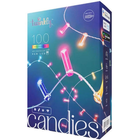Twinkly Twinkly Candies LED Multicolored 100 ct String Light String 9.8 ft.