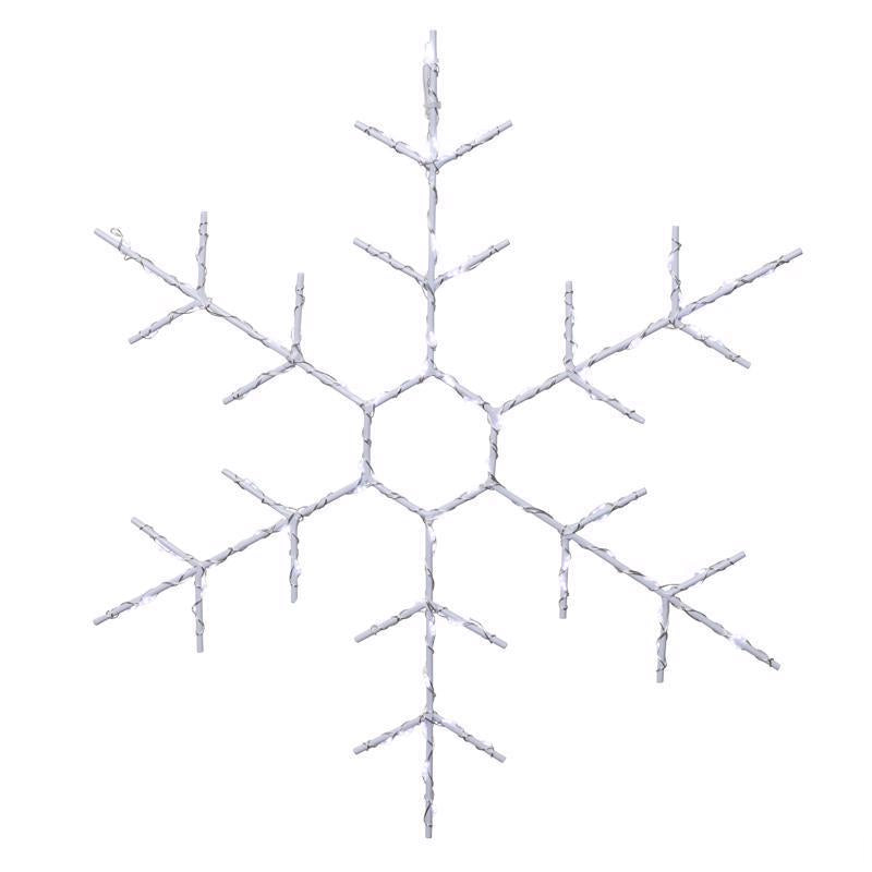Celebrations LED Snowflake Silhouette 14.5 in. Hanging Decor