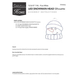 Celebrations LED Snowman Silhouette 15 in. Hanging Decor