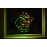 Celebrations LED Santa Silhouette 14 in. Hanging Decor