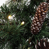 Celebrations 12 in. D X 9 ft. L LED Prelit Twig Pine Bow Garland, Pack of 6