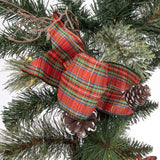Celebrations 12 in. D X 9 ft. L LED Prelit Twig Pine Bow Garland, Pack of 6