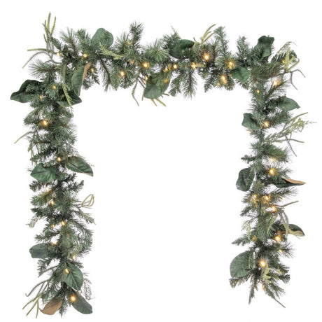 Celebrations 12 in. D X 9 ft. L LED Prelit Garland, Pack of 6