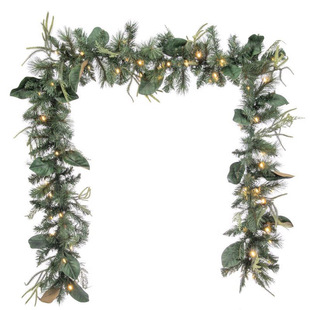 Celebrations 12 in. D X 9 ft. L LED Prelit Garland, Pack of 6