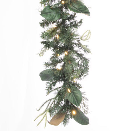 Celebrations 12 in. D X 9 ft. L LED Prelit Garland, Pack of 6