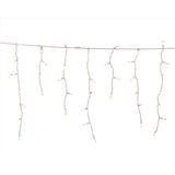 Celebrations Platinum LED T5 Warm White 100 ct Icicle Christmas Lights 9.5 ft.