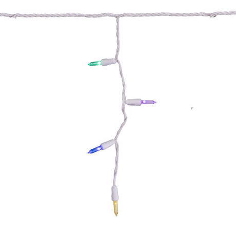Celebrations LED T5 Multicolored 100 ct Icicle Christmas Lights 4 ft.