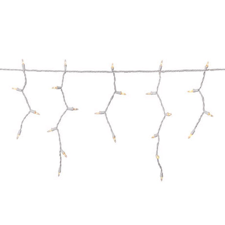 Celebrations Classic LED T5 Warm White 100 ct Icicle Christmas Lights 6.3 ft.