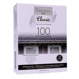 Celebrations Classic LED T5 Warm White 100 ct Icicle Christmas Lights 6.3 ft.