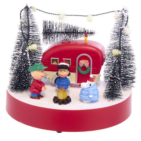 Kurt S. Adler Peanuts Musical Camper Scene Table Decor 7 in., Pack of 6
