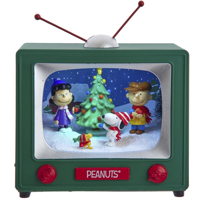 Kurt S. Adler Peanuts TV Outdoor Scene Musical Table Decor 5.7 in., Pack of 8