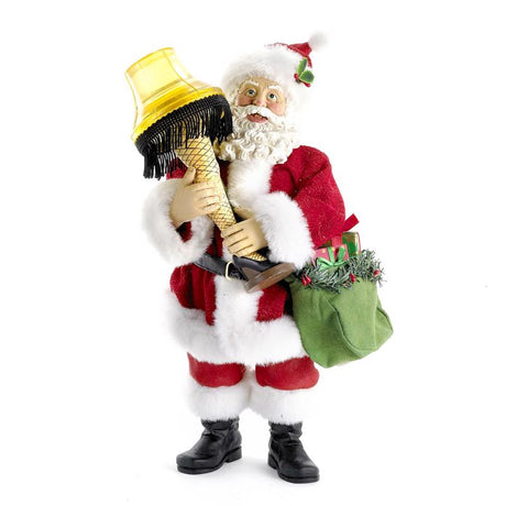 Kurt S. Adler LED Santa with Leg Lamp Table Decor 10 in., Pack of 6