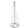 Celebrations Platinum Brilliant LED RGBW Straight Frame Tree 4 ft. Yard Decor