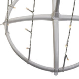 Celebrations Platinum Brilliant LED RGBW Straight Frame Tree 4 ft. Yard Decor