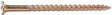 Midwest Fastener 10430 Screw, #8 Thread, Bugle Head, Phillips Drive, Zinc, Yellow