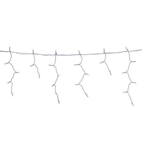 Celebrations Platinum Brilliant LED Micro/5mm RGBW 150 ct Icicle Christmas Lights 16 ft.