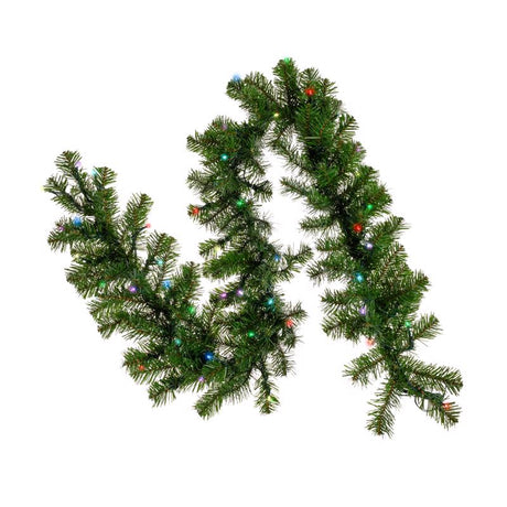 Celebrations Platinum Brilliant LED Prelit RGBW Entryway Kit Wreath and Garland Set