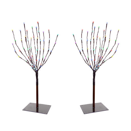 Celebrations Platinum Brilliant LED Prelit RGBW Entryway Kit Wreath and Garland Set