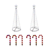 Celebrations Platinum Brilliant LED RGBW Outdoor Kit 4 ft. Yard Decor