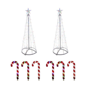 Celebrations Platinum Brilliant LED RGBW Outdoor Kit 4 ft. Yard Decor