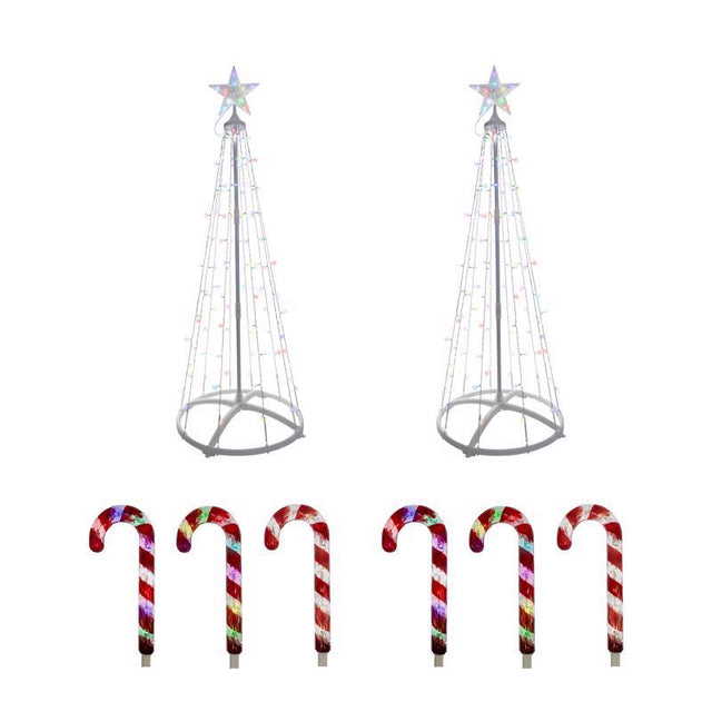 Celebrations Platinum Brilliant LED RGBW Outdoor Kit 4 ft. Yard Decor