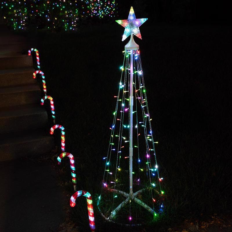 Celebrations Platinum Brilliant LED RGBW Outdoor Kit 4 ft. Yard Decor