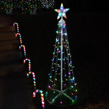 Celebrations Platinum Brilliant LED RGBW Outdoor Kit 4 ft. Yard Decor