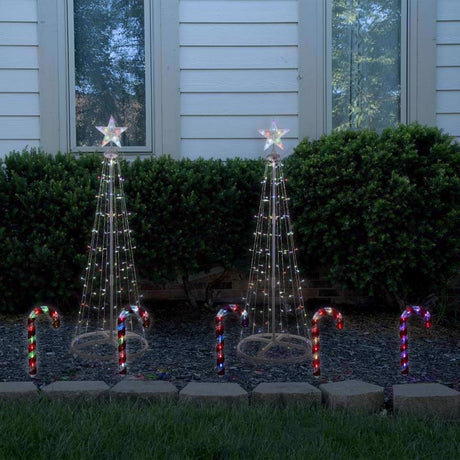 Celebrations Platinum Brilliant LED RGBW Outdoor Kit 4 ft. Yard Decor