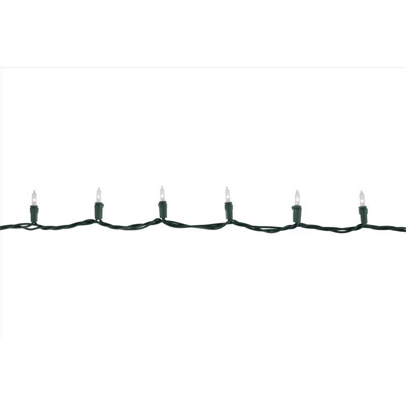 Celebrations Classic LED T5 Pure White 100 ct String Christmas Lights 24.75 ft., Pack of 12