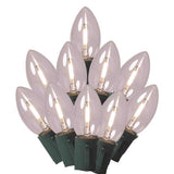 Celebrations Classic LED C9 Pure White 25 ct String Christmas Lights 24 ft., Pack of 12