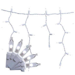 Celebrations Classic LED T5 Pure White 300 ct Icicle Christmas Lights 19.6 ft.