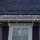 Celebrations Classic LED T5 Pure White 300 ct Icicle Christmas Lights 19.6 ft.