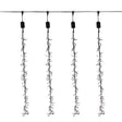 Celebrations LED Clear Cluster Rain Lights 47 in. Hanging Decor, Pack of 12