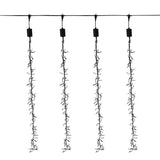 Celebrations LED Clear Cluster Rain Lights 47 in. Hanging Decor, Pack of 12