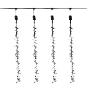 Celebrations LED Clear Cluster Rain Lights 47 in. Hanging Decor, Pack of 12