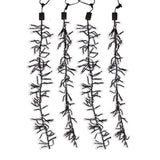 Celebrations LED Clear Cluster Rain Lights 47 in. Hanging Decor, Pack of 12