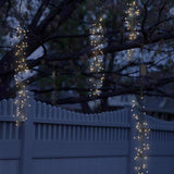 Celebrations LED Clear Cluster Rain Lights 47 in. Hanging Decor, Pack of 12