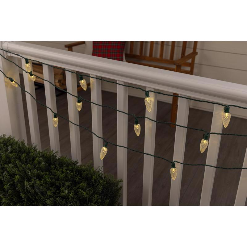 Celebrations Platinum LED C9 RGBW 25 ct String Lights w/Remote Christmas Lights 25 ft.