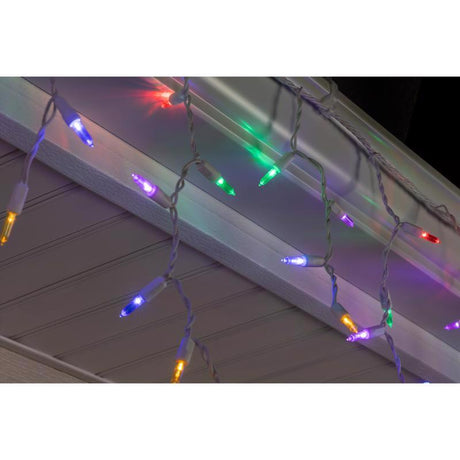 Celebrations Platinum LED T5 RGBW 100 ct Icicle Christmas Lights 9.5 ft.