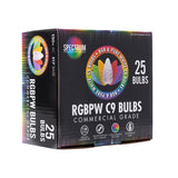 Holiday Bright Lights LED C9 RGB 25 ct Replacement Christmas Light Bulbs