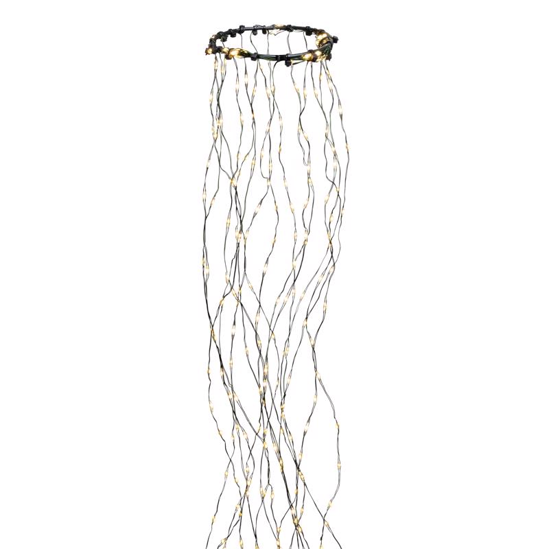 Celebrations Platinum LED Big Seed Cluster Warm White 1080 ct String Christmas Lights 10 ft.