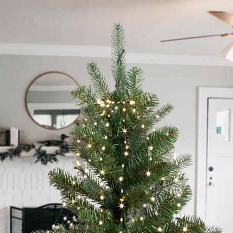 Celebrations Platinum LED Big Seed Cluster Warm White 1080 ct String Christmas Lights 10 ft.