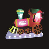 A Holiday Company LED Santa's Express Train 11 ft. Inflatable