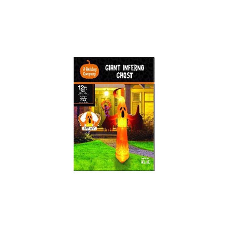 A Holiday Company 12 ft. Prelit Giant Glowing Ghost Inflatable