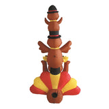 A Holiday Company 6 ft. Prelit Turkey Stack Inflatable