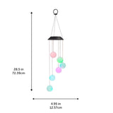 Globe Electric Skylar Metal/Plastic 29 in. Wind Chime, Pack of 4