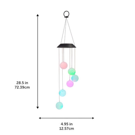 Globe Electric Skylar Metal/Plastic 29 in. Wind Chime, Pack of 4