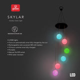 Globe Electric Skylar Metal/Plastic 29 in. Wind Chime, Pack of 4